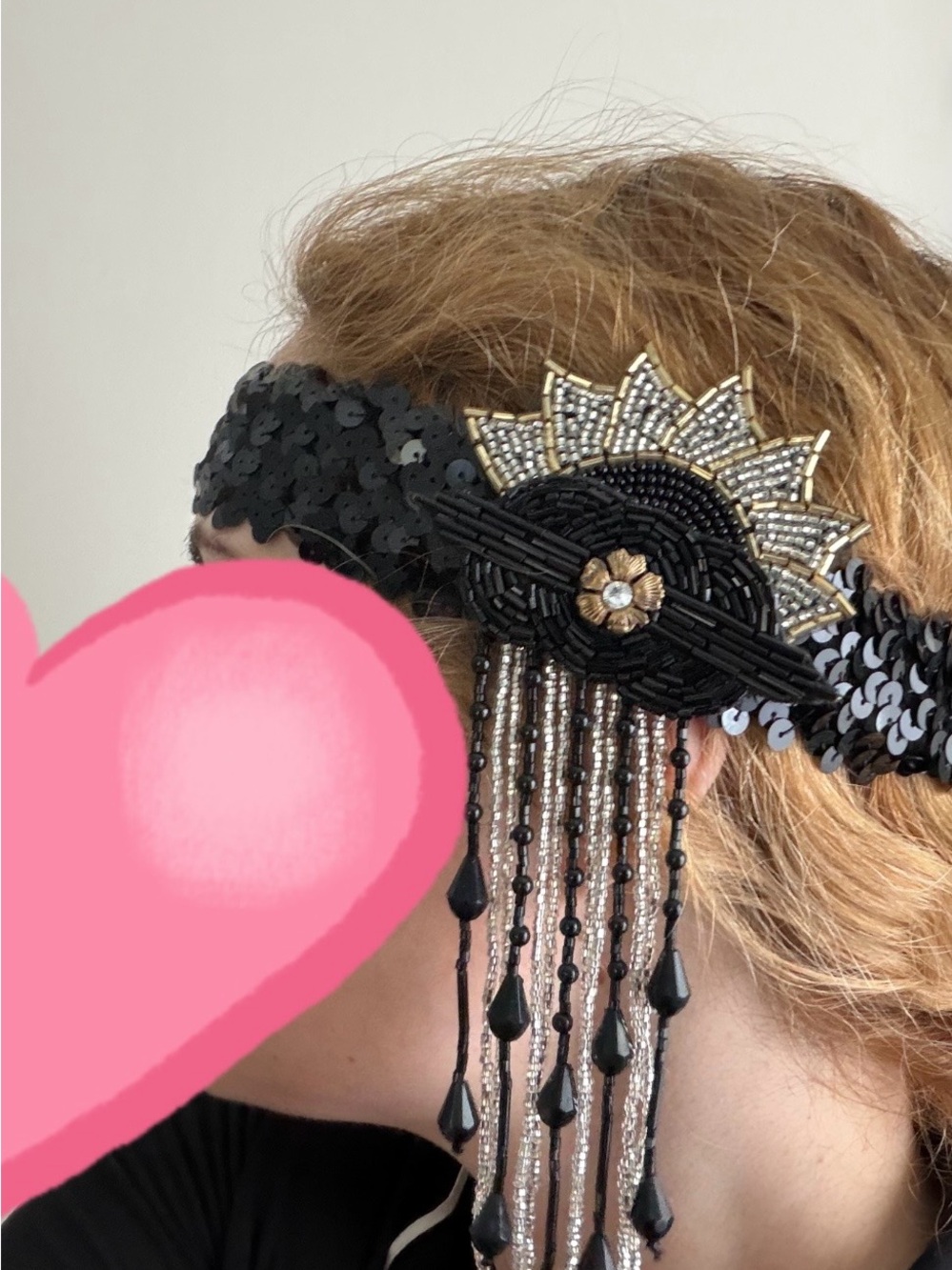 Gorgeous handmade flapper style headband handmade Unique Vintage